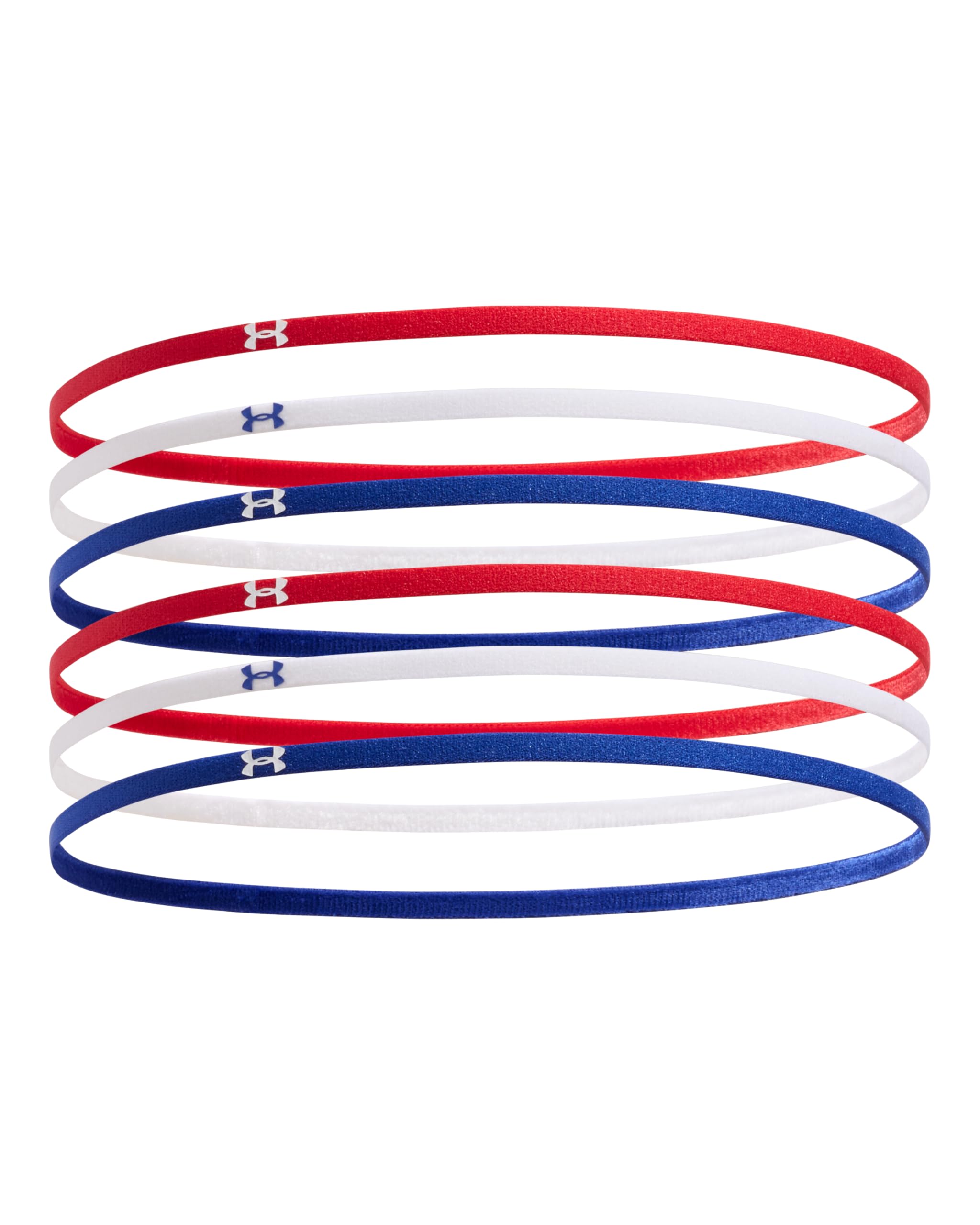 Under Armour Mini Headbands - 6 Pack RED -1