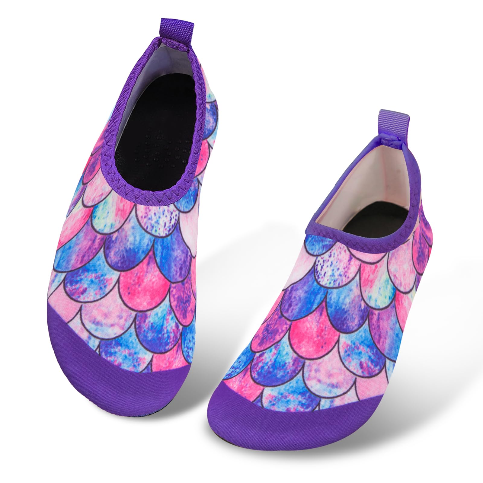 OBBOR Escarpines Niño Niña Zapatos de Agua Playa, Transpirable Secado Zapatillas de Acuáticos, Calcetines Piscina Niño Escarpines Bebe Verano Barefoot Calzado Aqua Surf Buceo