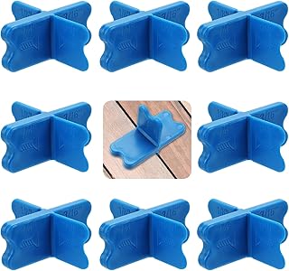 NOWFRESH Deck Spacers - 8 Pcs Deck Board Spacers Tool with 4 Thicknesses(1/16",1/8",3/16",1/4"),Uniform Gap Alignment for Pressure Treated & Composite Decking