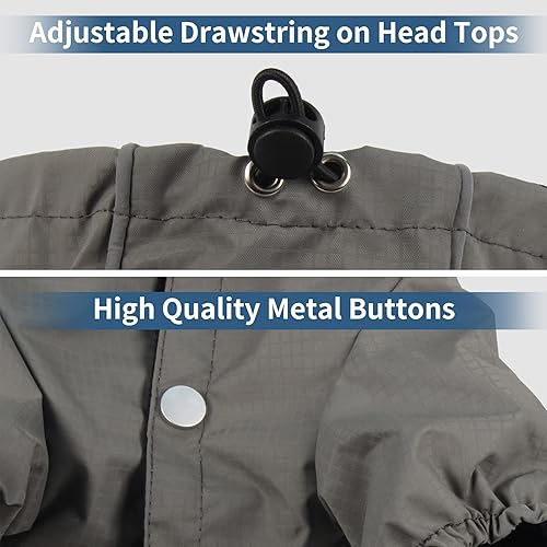 Miniatura 4 de JoyDaog Chaqueta de Lluvia Premium para Perros con Capucha para Perros Medianos, Chaqueta de Lluvia Impermeable para Deportes al Aire Libre,