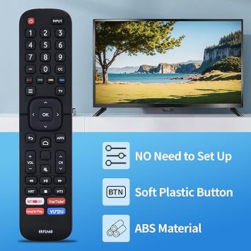 New ERF2A60 Replaced IR Remote Control Compatible for Hisense Smart 4K TV 50H8F 55H8F 55H9F 65H8F 65H9F 43H6570F 50H6570F 55H6570F 65H6570 55H9020F 55H9030F 55H9040F 55H9050F 55H9070F [No Voice ]