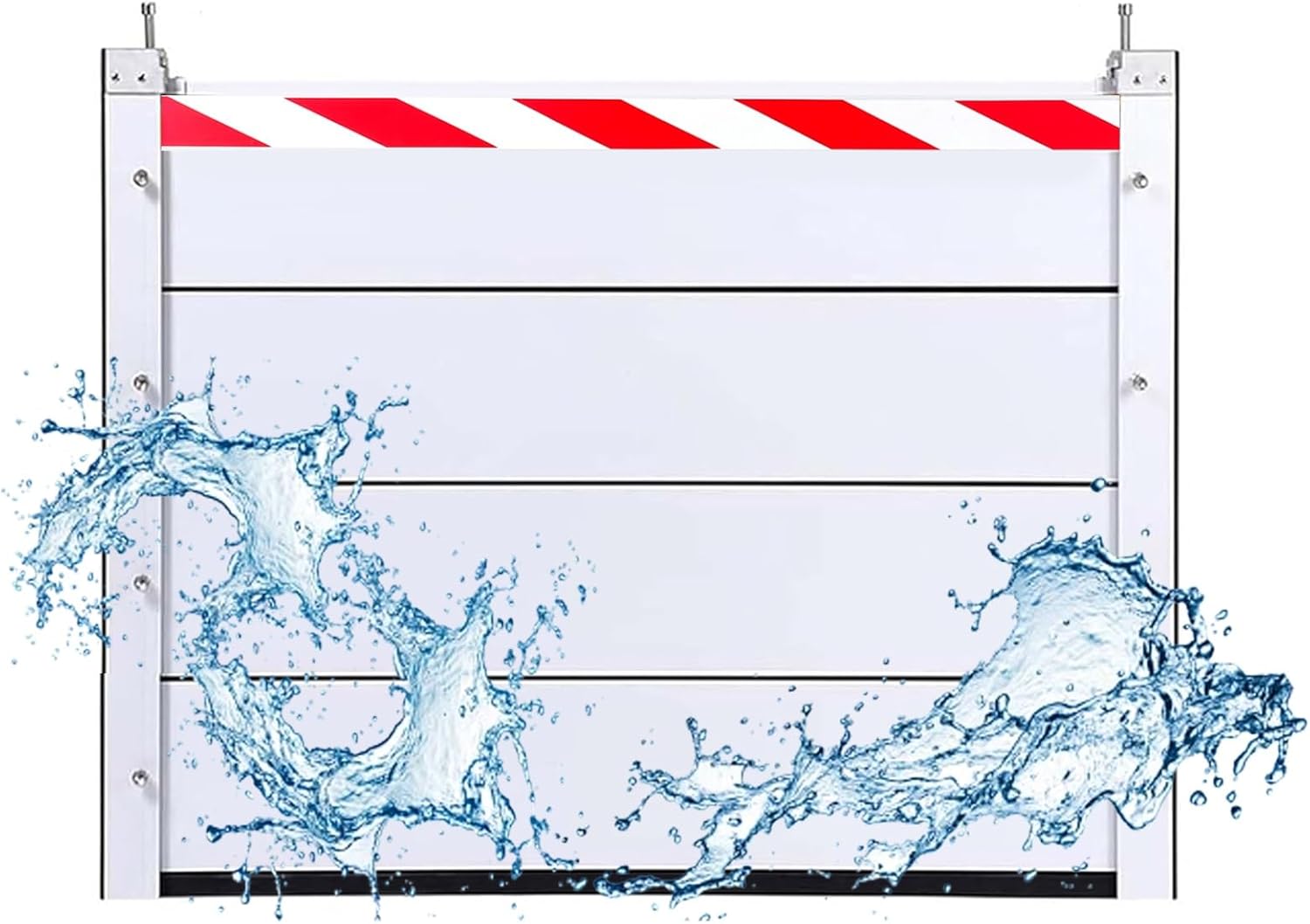 80cm High Mobile Flood Protection Barrier Door 191-200cm Water Retaining Plate for Home/Warehouse/Garage(Interior,198 * 80cm)