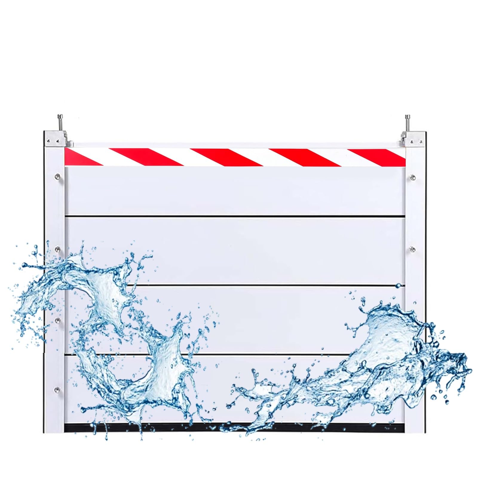 Flood Protection Barrier 171-180cm Water Retaining Plate Aluminum Flood Protection Prevention Board 40cm High Flood Barrier Shield Outdoor Temporary Partition Gate(172 * 40cm)
