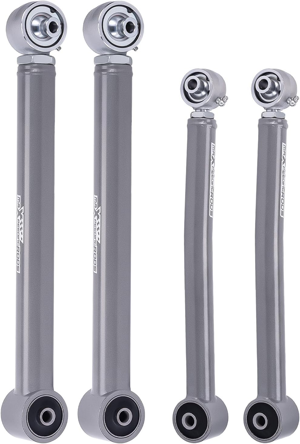 maXpeedingrods Adjustable 0-6" Lift Rear Control Arms for Jeep Wrangler JK JKU 2007-2018 2/4 Door, Upper Lower 4 Pcs