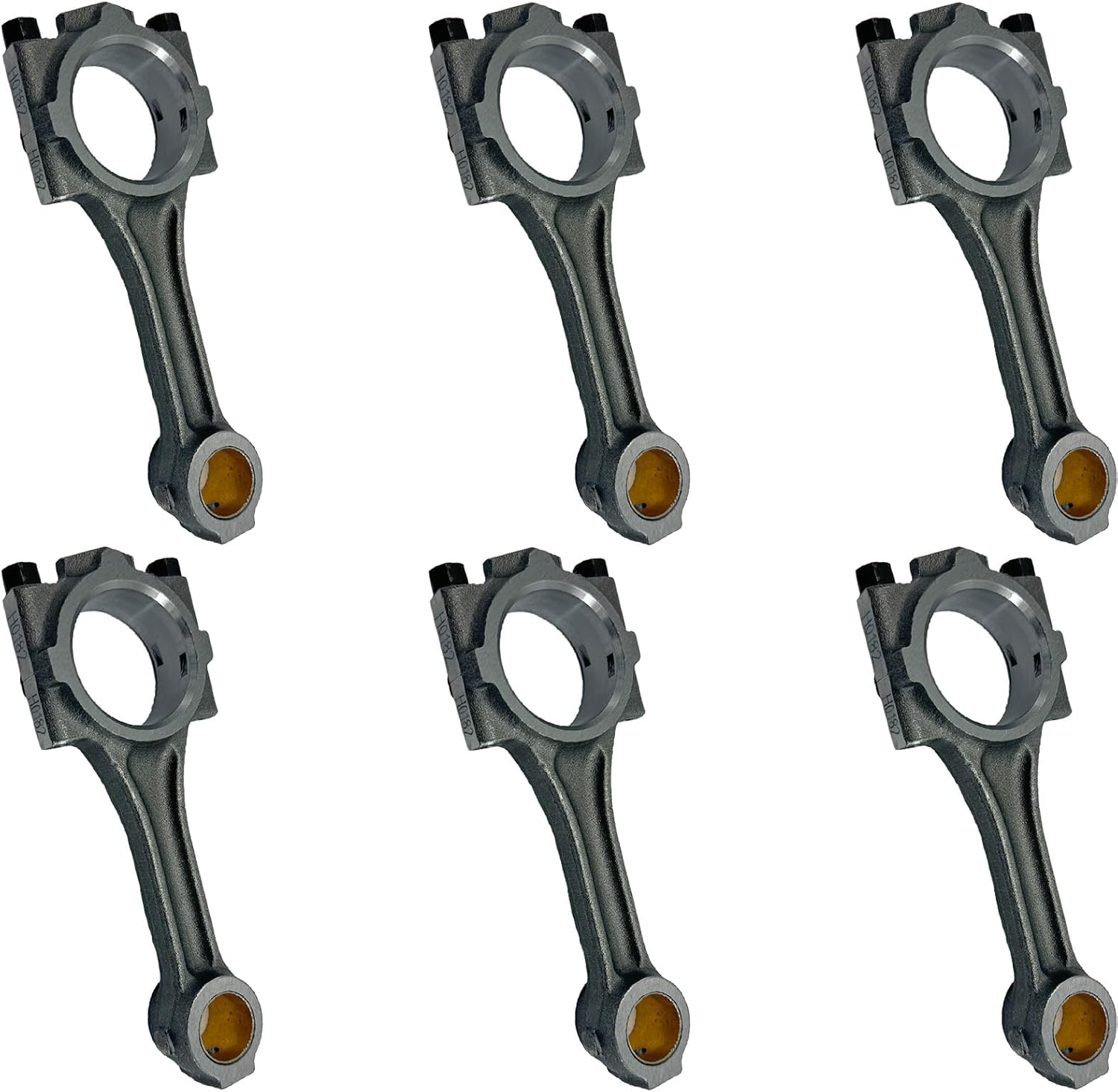 6PCS Connecting Rod ME240966 Suitable for Mitsubishi Engine 4D34 6D34 6D34T Suitable for Kobelco Excavator SK200-6