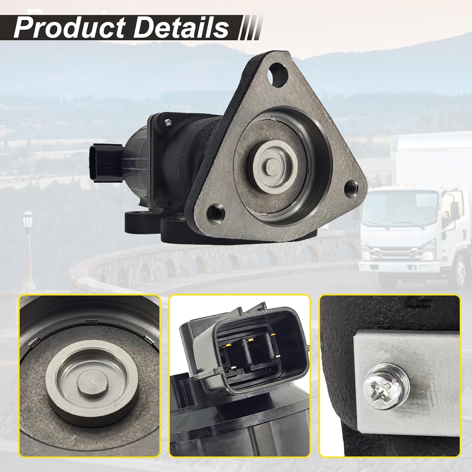 8980352964 8973629333 EGR Valve Compatible with Isuzu 4HK1 4HK1-T Truck NPR NPR-HD NQR NRR, 8973629332