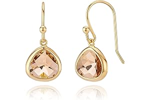 Exquisite Yellow Citrine Drop Earrings by MJLULU