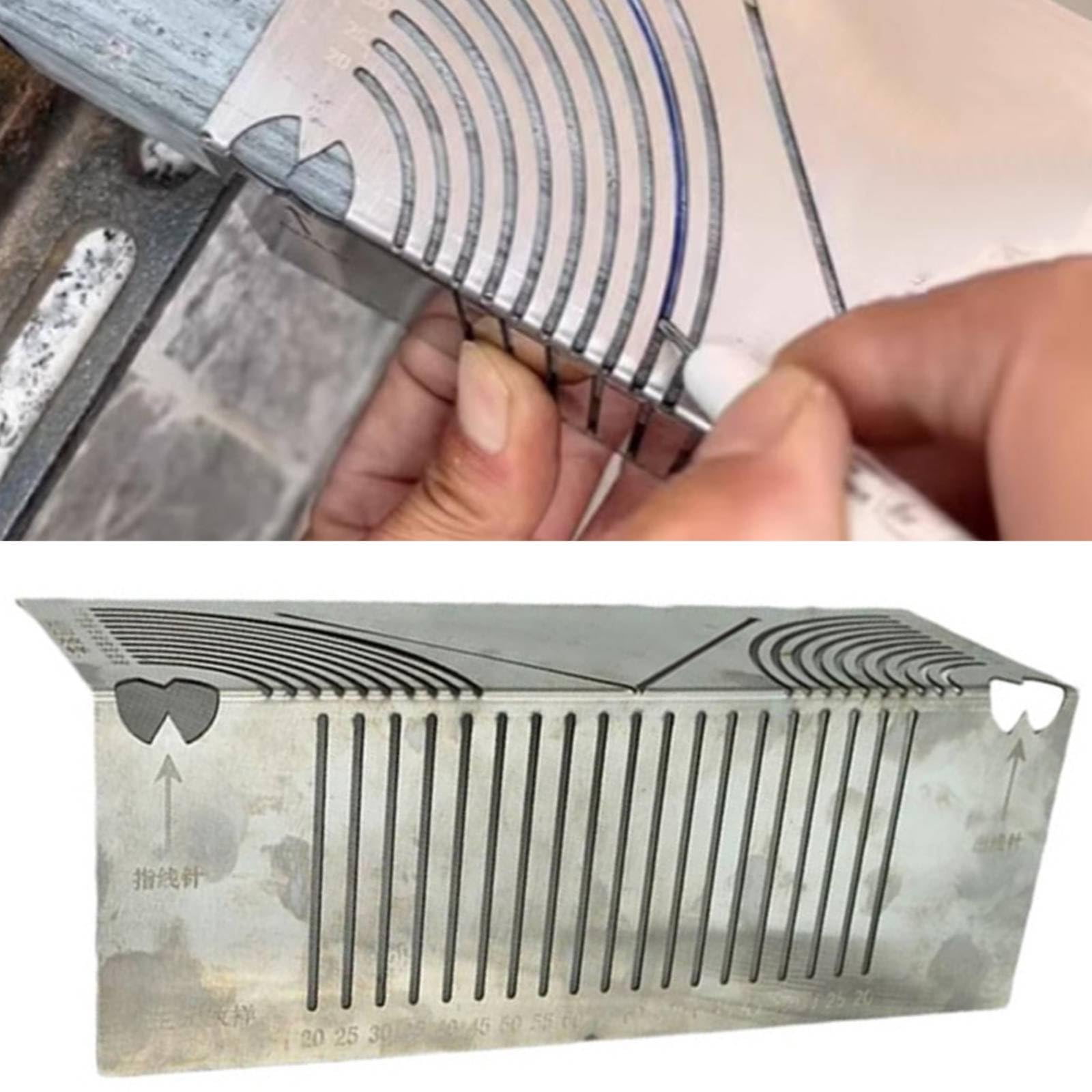 Precision Flex Angle & Arc Marking Tool Angle & Arc Marking Tool 2024 Adjustable Linear Arc Dual-Purpose Scriber, Parallel Line Drawing Tool for Metalworking, Engineering, Construction