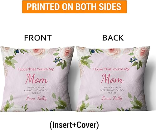 Miniatura 4 de Almohada personalizada para mi mamá. Almohada personalizada con texto. Regalo para Halloween, Acción de Gracias, Navidad y cumpleaños. Inserto