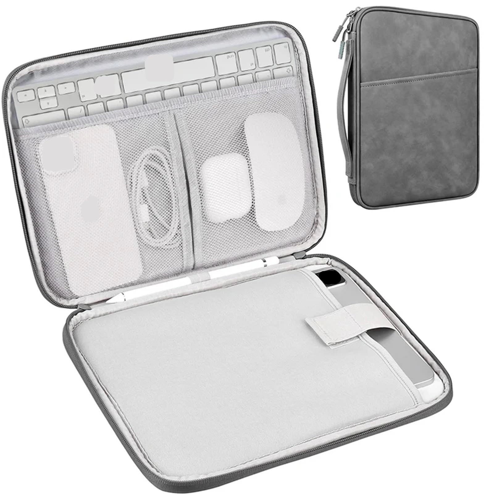 Custodia for tablet for da 10-13 pollici for portatile con cerniera for Per Notebook(Dark Grey,12.4 12.9 13 inch)