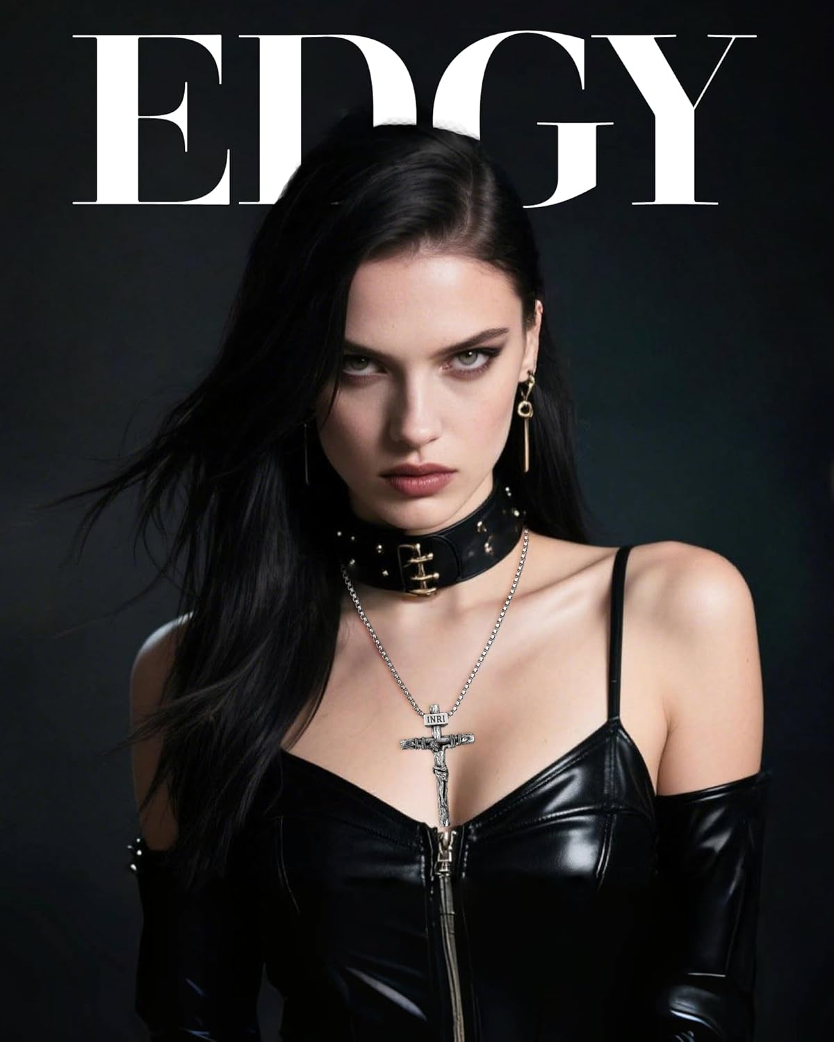 Crucifix Cross Necklace for Men and Women with Exquisite Jesus Pendant and Stainless Steel Chain 16-30 Inch - Image 3