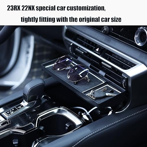 Miniatura 10 de Xincikeji Lexus RX 2023 - Bandeja de almacenamiento para consola central, caja de almacenamiento para salpicadero, accesorios Lexus RX, caja de