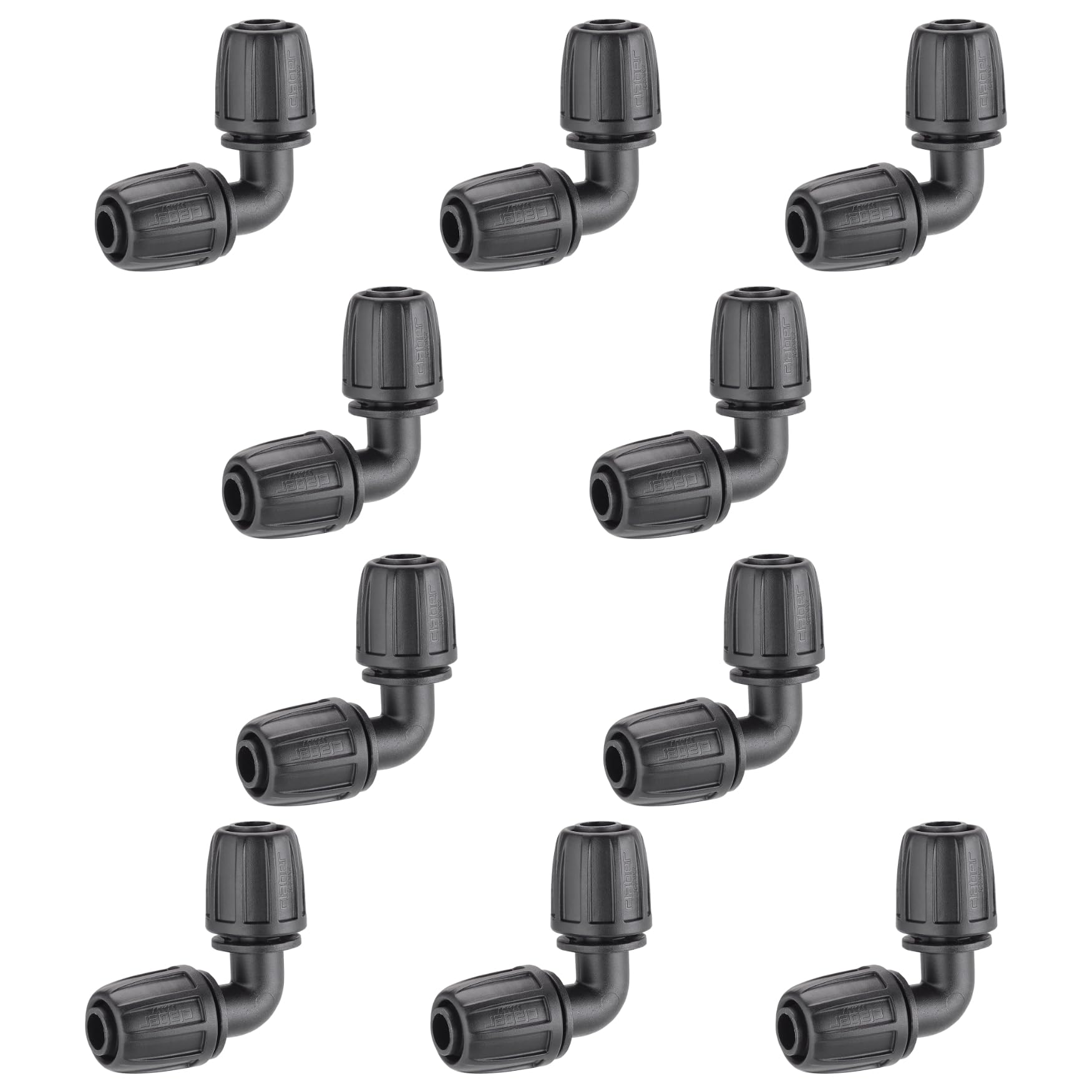 Claber 1/2 Inch Elbow Compression Connector (10)