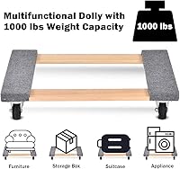 Vista 2 de Goplus - Carrito para transportar muebles, resistente, trabajo pesado