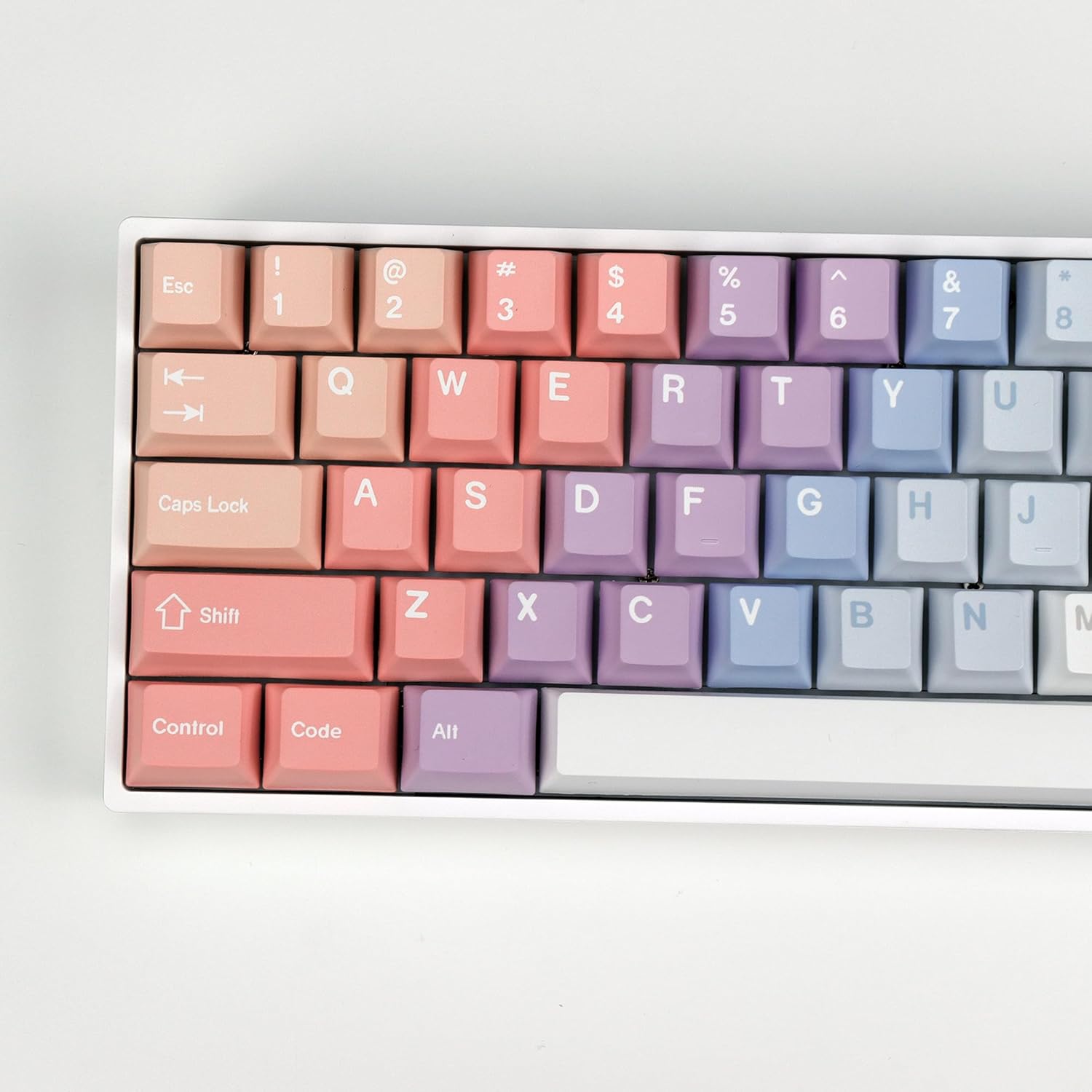 KBDiy 143 Keys Dreamscape Key caps, Dye-Sublimation PBT Custom Keycap Set for Cherry Profile, Cute Gradient Colored Keycaps Customized Pattern Keycaps for MX Switches Mechanical Gaming Keyboard