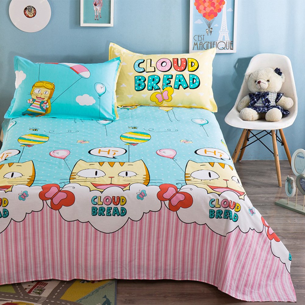Couvre-lit enfant en coton dessin animé 200x230cm pour lit double