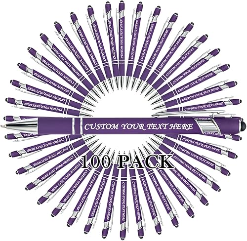 Vista 94 de 10 Pcs Personalized Pens Bulk Custom Ballpoint Pen, Engraved Pen with Name Logo Text Stylus Pens for Touch Screens Bulk-for Businesses, Office
