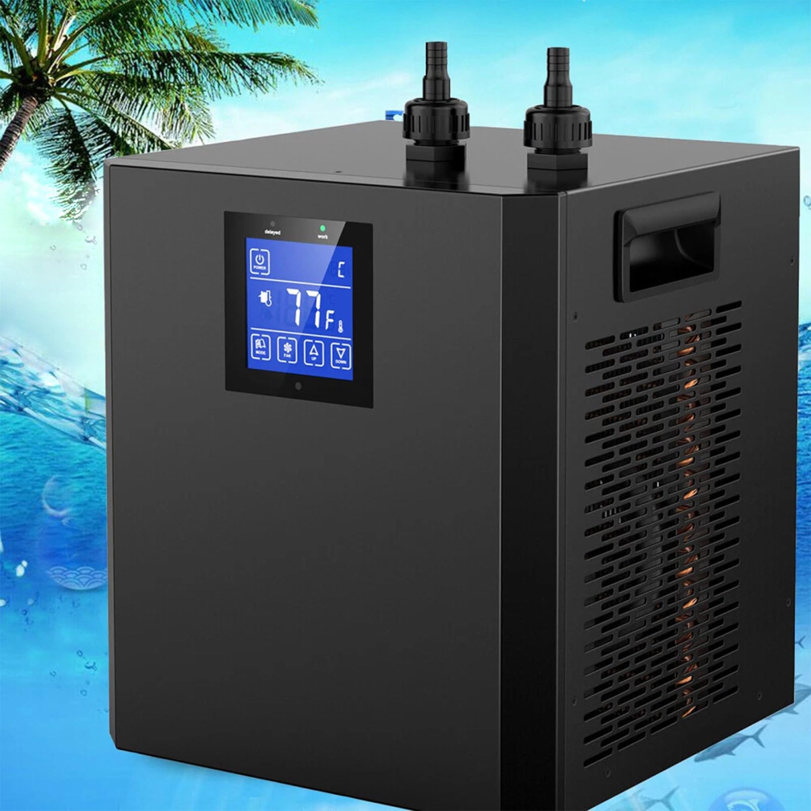 Kit refrigeratore per bagno di ghiaccio, unità di raffreddamento intelligente con pompa di filtrazione per recupero della terapia del freddo, casa e palestra