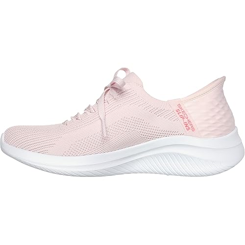 Skechers Women's Ultra Flex 3.0 Brilliant Path, Light Pink Textile Trim, 9