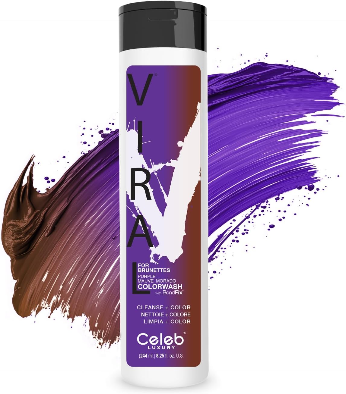 Colorwash Color Depositing Shampoo - Color Refresher, Vegan Hair Dye, Bondfix Bond Rebuilder, Viral and Gem Lites