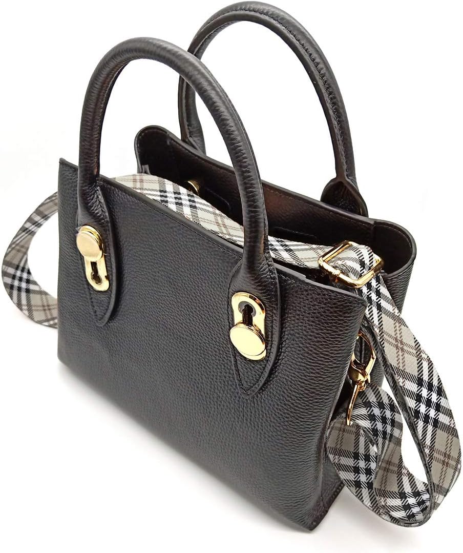 Wide Shoulder Strap Personalized Print Adjustable Replacement Belt Crossbody Canvas Bag Handbag-Scottish plaid, Yellow, Large - Image 3