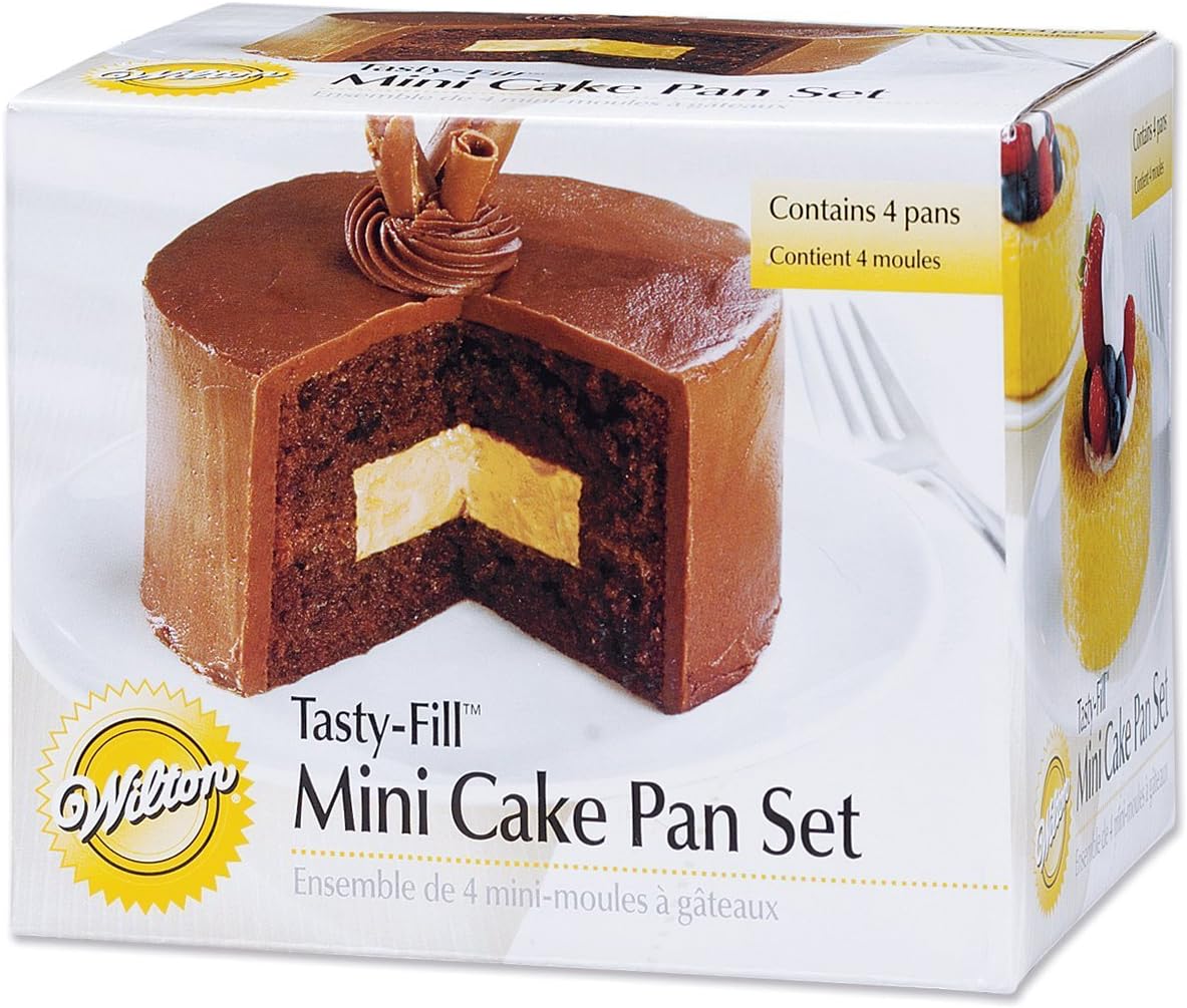 Tasty-Fill Mini Cake Pans Set, 4-Piece