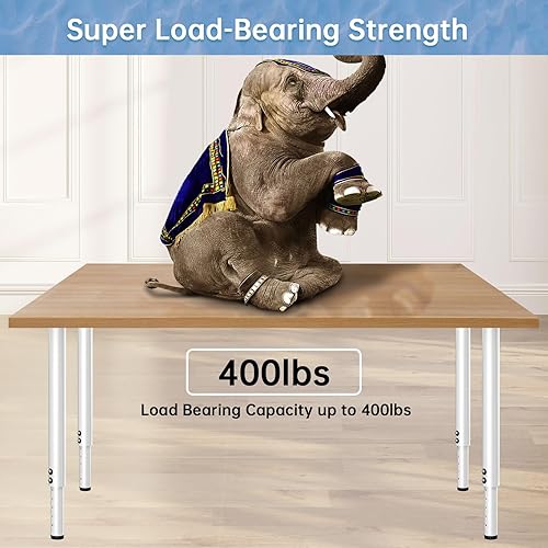 Miniatura 3 de FOROIRON Patas de mesa ajustables, patas de escritorio de metal de altura ajustable, patas ajustables para mesa, computadora, escritorio, mesa de