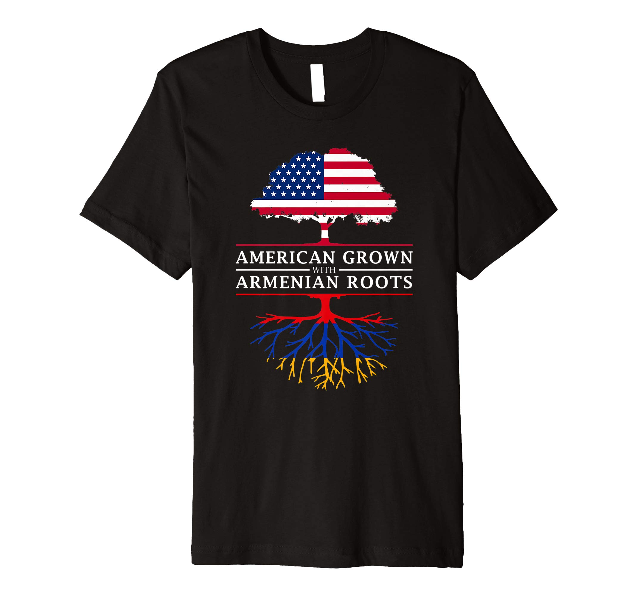 Family Heritage GiftsAmerican Grown Armenian Roots - Armenia Premium T-Shirt