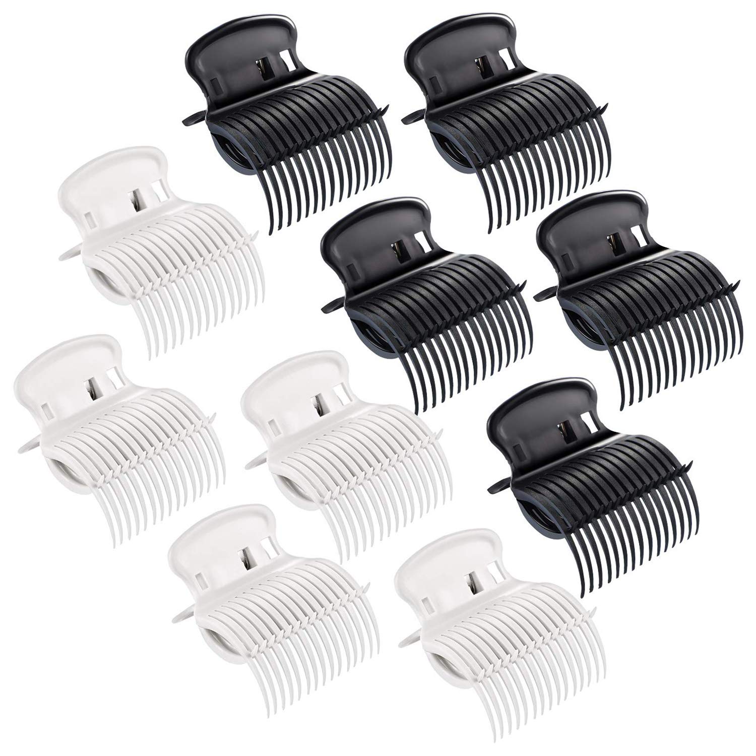 Nukcc Roller Clip,10 Pack Roller Clips Hair Curler Clips Replacement Hot Roller Claw Clips Heat-resistant for Women Girls Hair Sectioning Styling