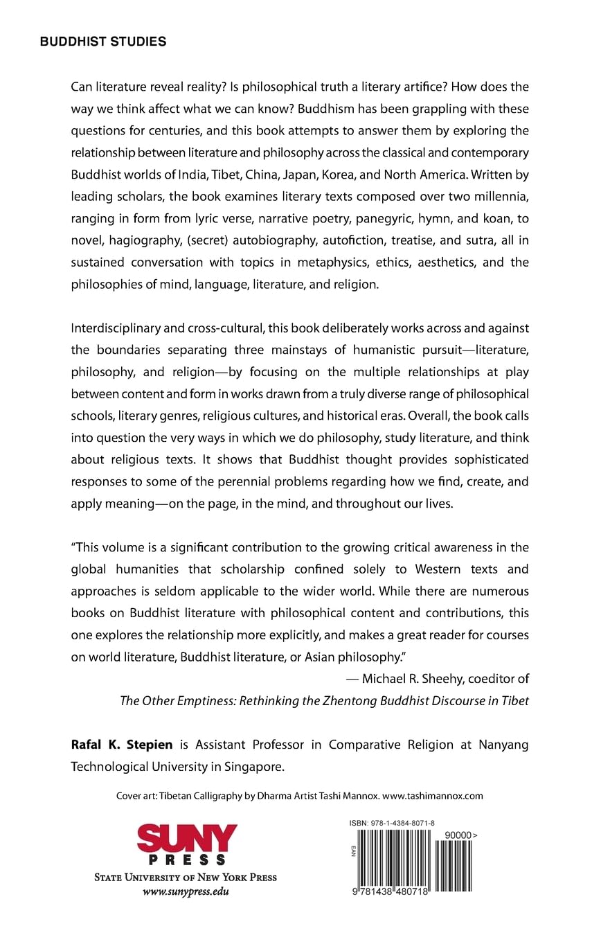Buddhist Literature as Philosophy, Buddhist Philosophy as Literature