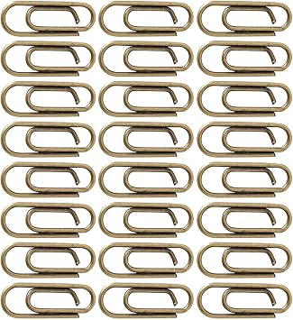 100pcs Retro Mini Metal Paper Clips Small Office Document Clips for School and Desk Organization