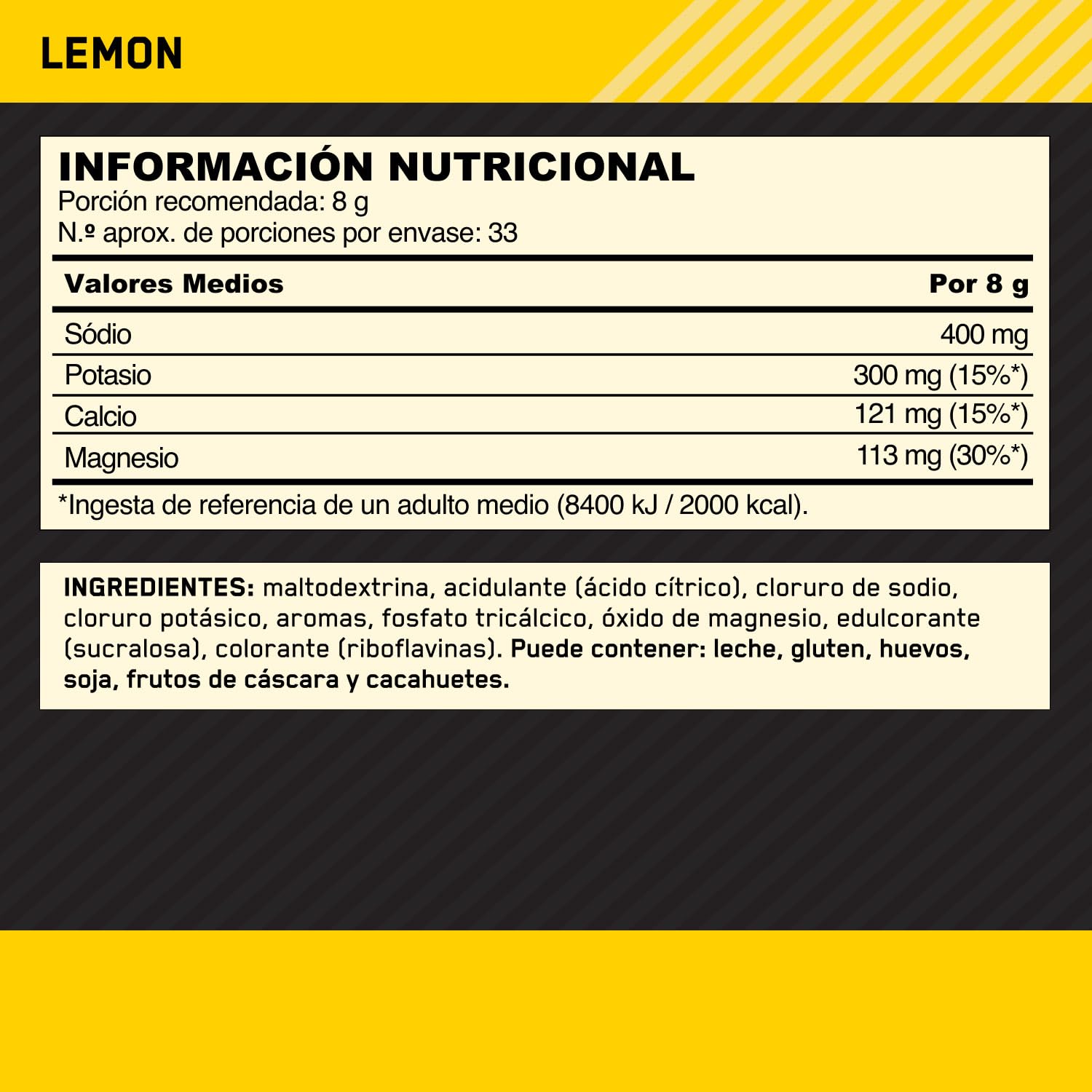 Optimum Nutrition Electrolitos en Polvo, Sabor Limón, Fórmula Lista para Mezclar con Sodio, Magnesio y Potasio para Entrenamientos Intensos, 264 g, 33 Raciones