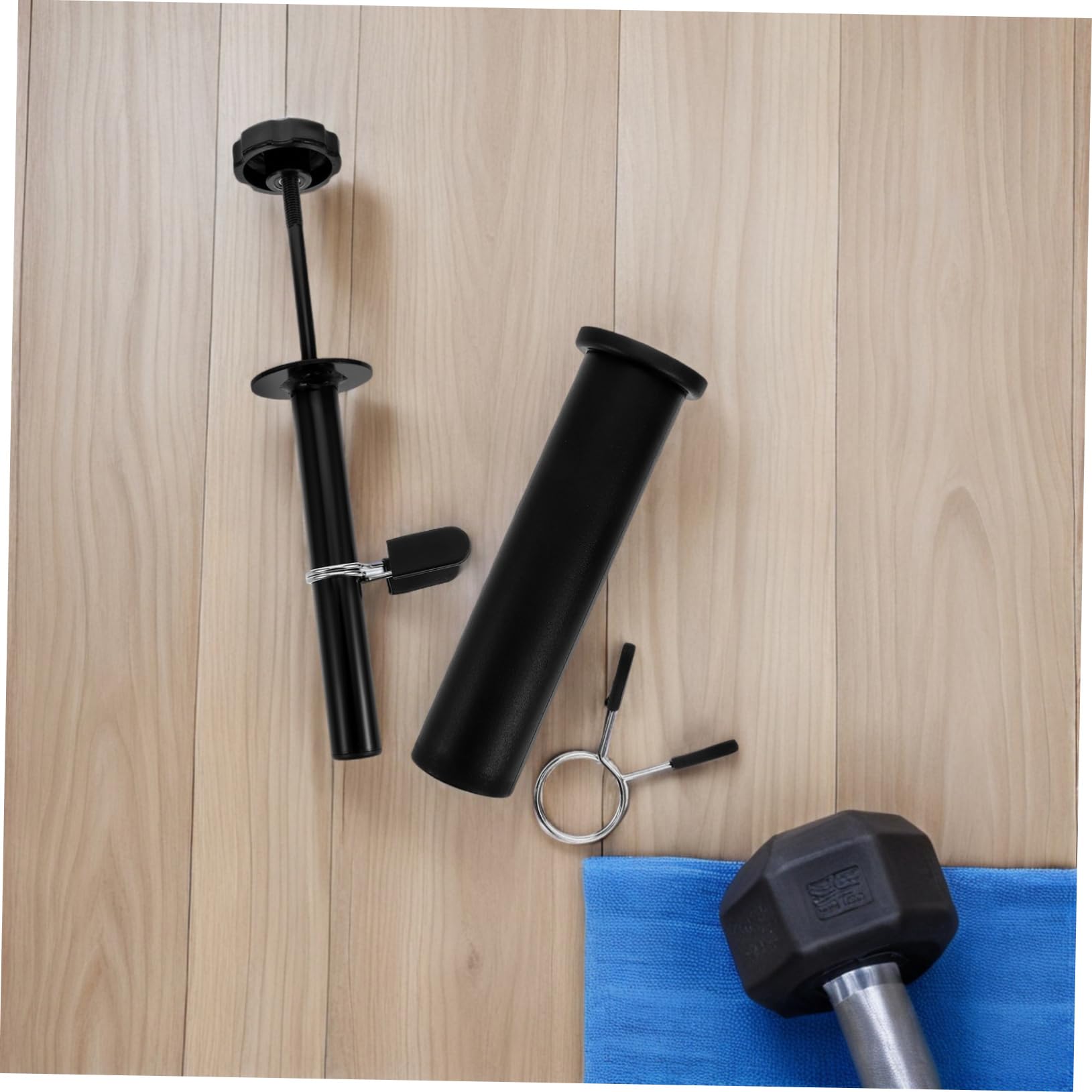 Toyvian Pasador de para Pesas de Adaptador para Barra de Gimnasio Mecanismo de Bloqueo Rápido Estabilidad Compacto y Compatible para Entrenamiento Fitness