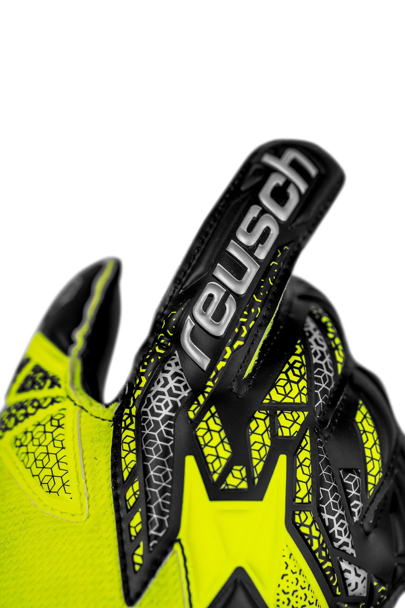Reusch Torwarthandschuhe Kinder Jugendliche |starker Grip, ergonomische Passform & maximale Stabilität | für Training & Spiel | Naturrasen & Kunstrasen | Größe 3-8 | Attrakt Silver Junior