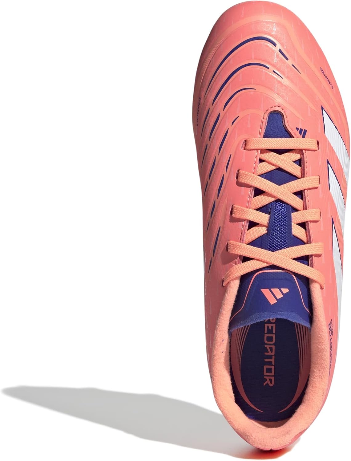 adidas Unisex-Kids League Predator Firm Ground/Multi Ground, Signal Coral/White/Beam Orange, 4.5