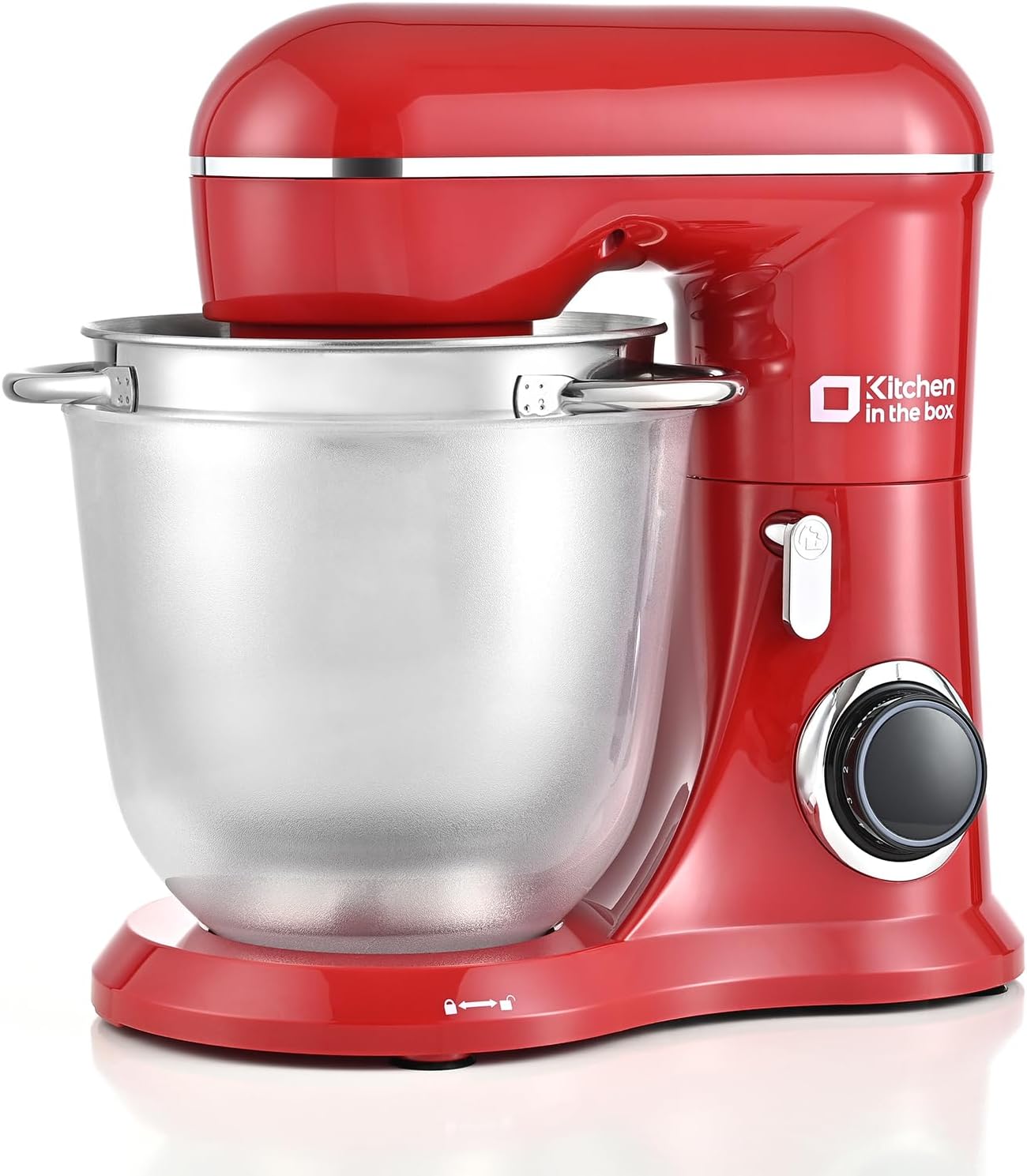 Kitchen in the box Stand Mixer, 4.5QT+5QT Two bowls Electric Food Mixer, 10 Speeds Kitchen Mixer for Daily Use with Egg Whisk,Dough Hook,Flat Beater (Red) Kitchen in the box Stand Mixer, 4.5QT+5QT Two bowls Electric Food Mixer, 10 Speeds Kitchen Mixer for Daily Use with Egg Whisk,Dough Hook,Flat Beater (Red)
