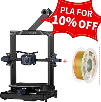 review Anycubic Kobra Neo 3D Printer Auto Leveling and ANYCUBIC PLA 3D Printer Filament (Silk Rainbow) Bundle