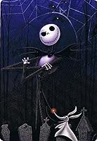 Vista 3 de Confortable cobija con mangas de Jack Skellington y Zero de "The Nightmare Before Christmas". Unisex. Tamaño para adultos.
