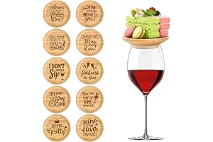 Upgraded 10 Pcs Wine Glass Charcuterie Board Kit