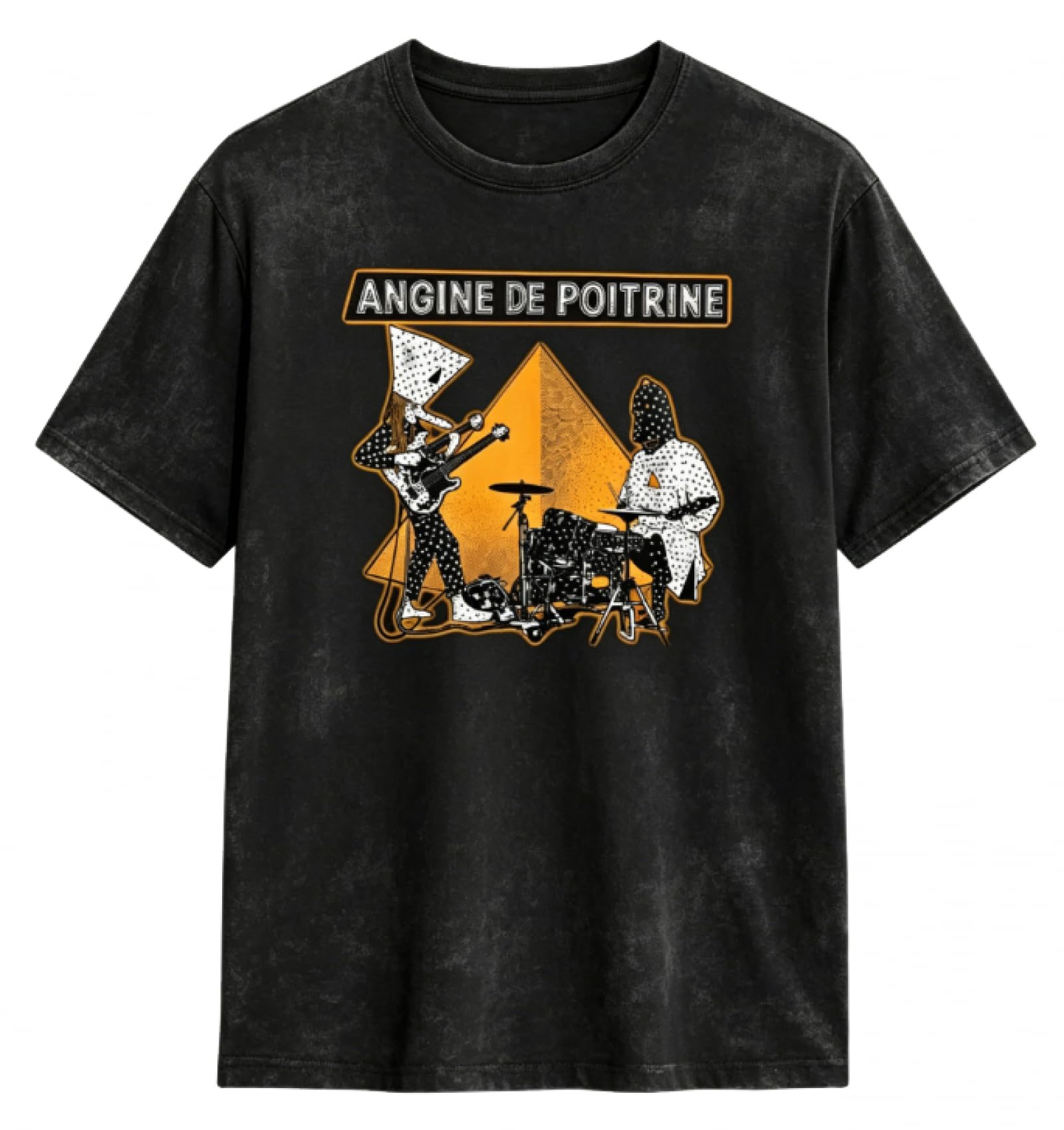 Cuttee Unisex 1 Angine De Poitrine 2026 Uk Tour Vintage Acid Wash T-Shirt, Casual Concert Tee-||X_l
