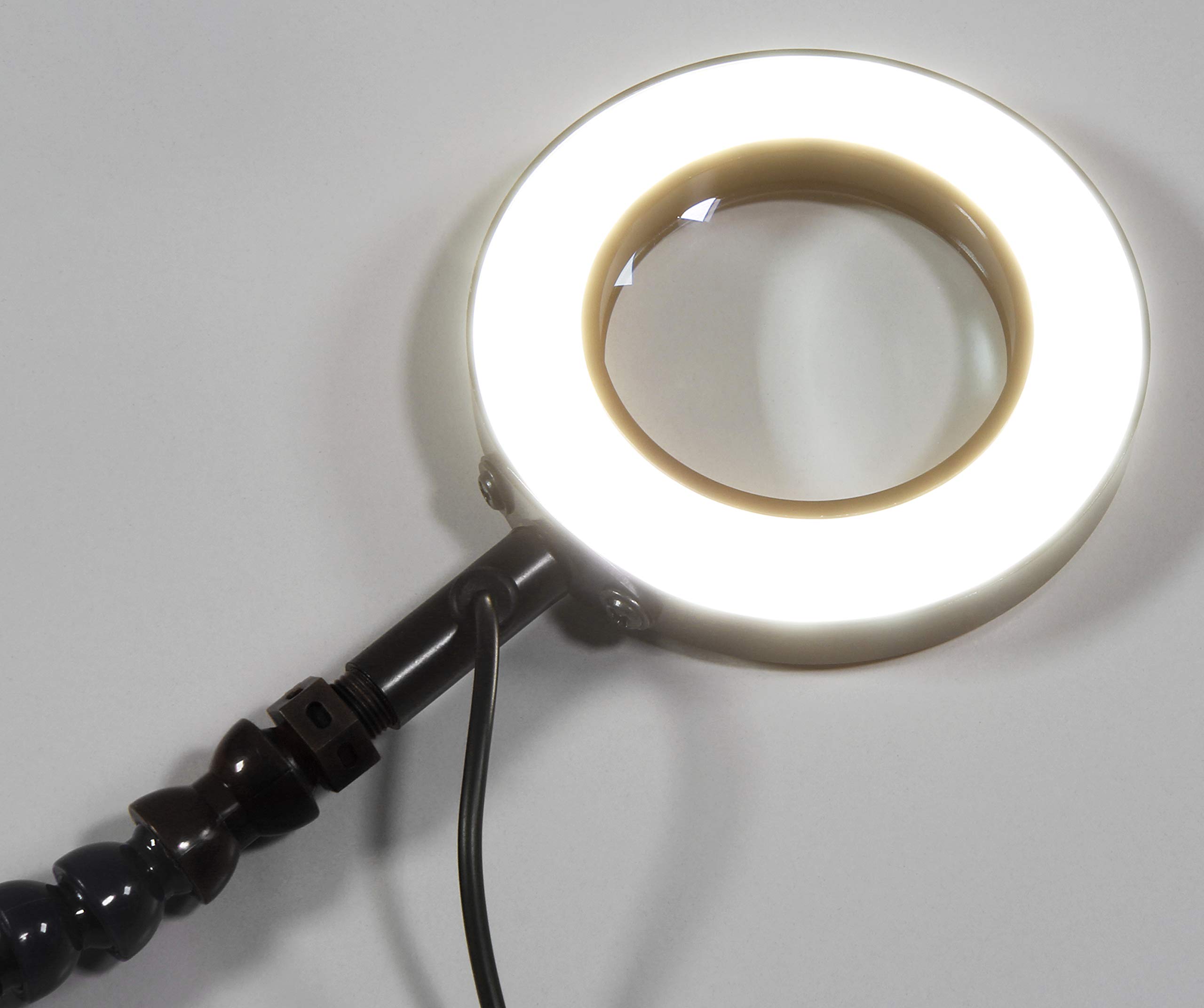 MC POWER - Luppe LED beleuchte Löthilfe Halterung | HM-6 | 5 flexible Klemmen, helfende Hände für Handwerk, Schmuck Lötstation Werkstatt