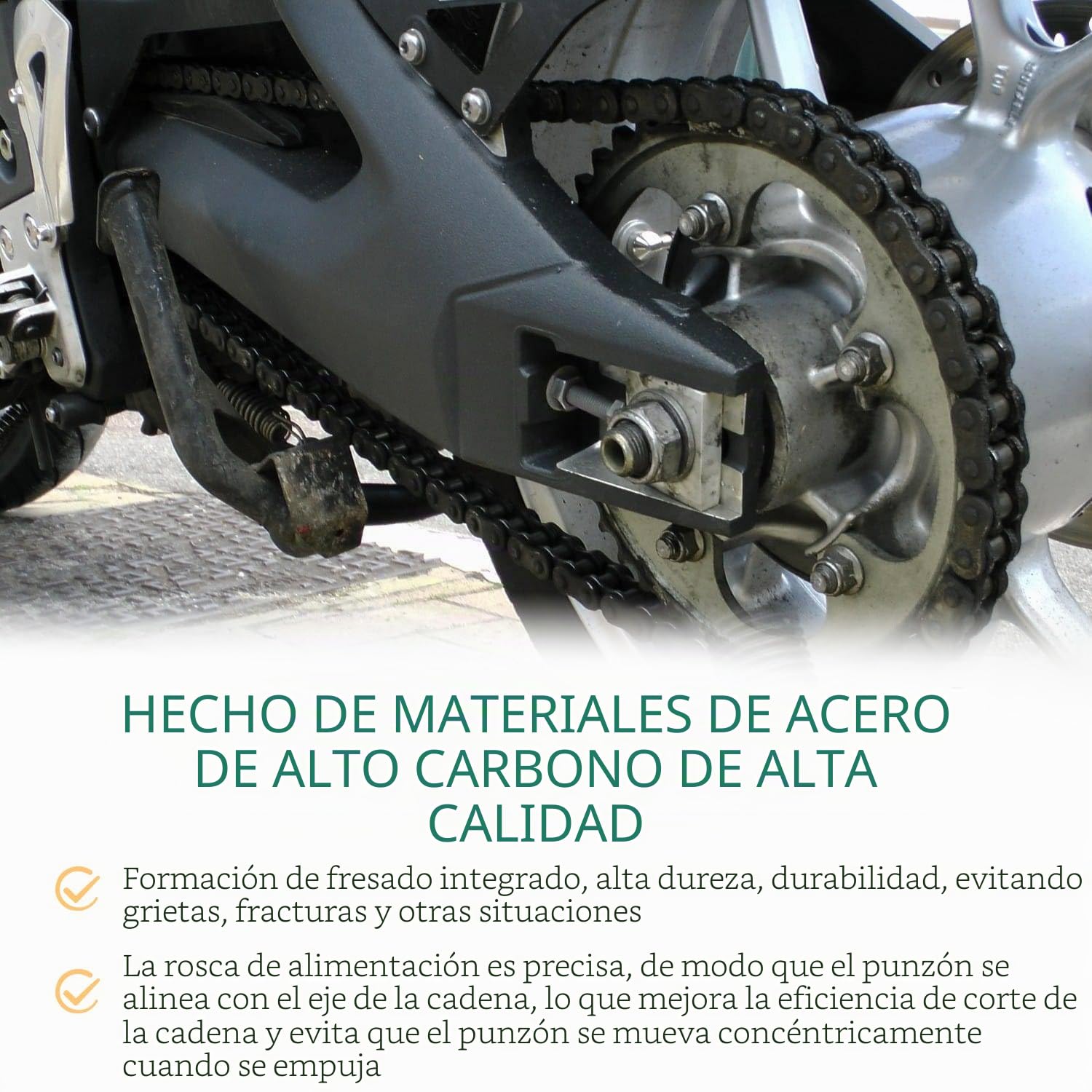 13 Piezas Kit de Reparación para Motocicleta,Kit Cadena Moto, Cadena Tronchacadenas Moto, para Rompecadenas de Motocicleta Adecuado, para la Mayoría de Motocicleta