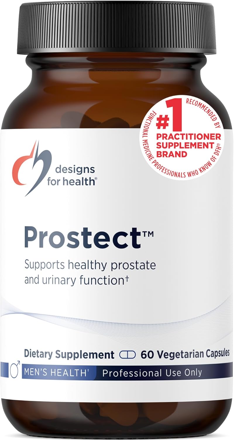 Designs for Health Prostect - Saw Palmetto-Free Prostate Supplements for Men - Urinary Function + Prostate Support - Cranberry, Pollen + Pomegranate Extract - Men's Health Supplement (60 Capsules)