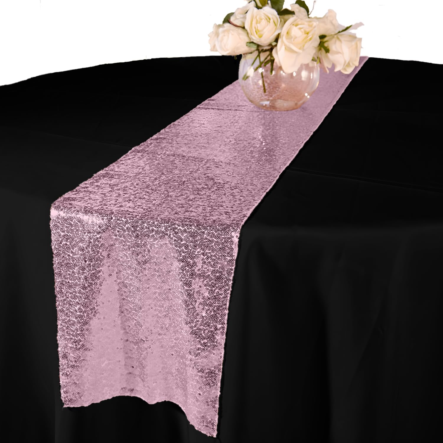 Elegant Event Essentials, Sequin Party Long Table Runner, for Spring Party Wedding, Reception, Banquet