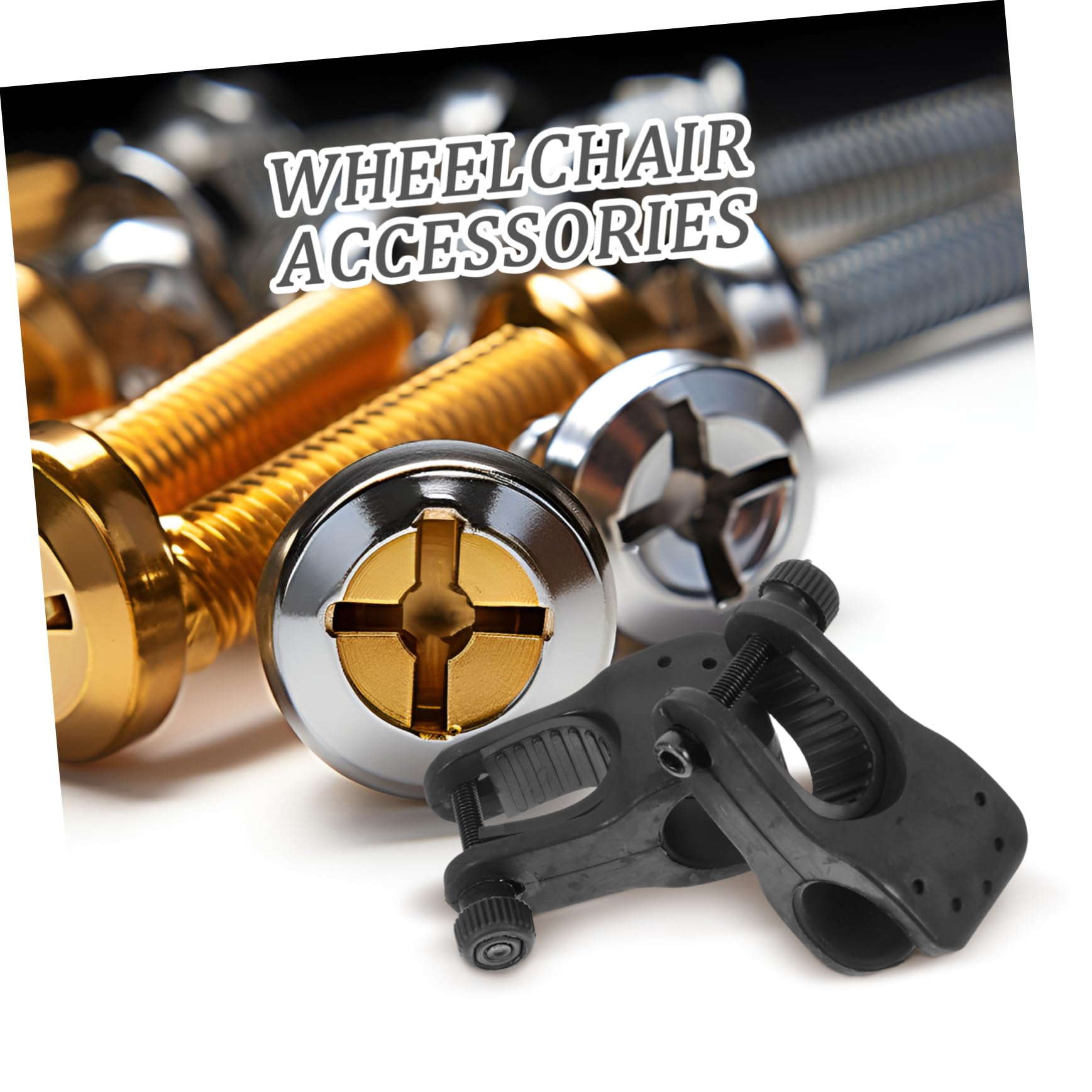 Didiseaon 2pcs Wheelchair Crutch Holder Sturdy Cane Storage Bracket for Wheelchair Accessories