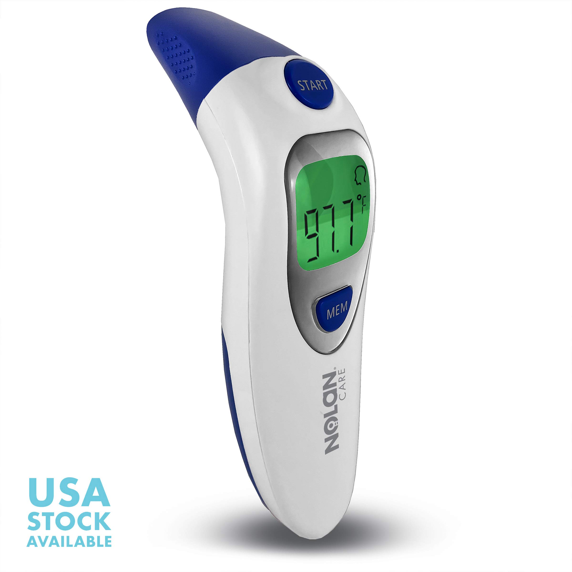Nolan Care Non-Contact Digital Infrared Forehead Thermometer for Fever, Ear Thermometer for Kids, Body Temperature Thermometer for Baby & Adults