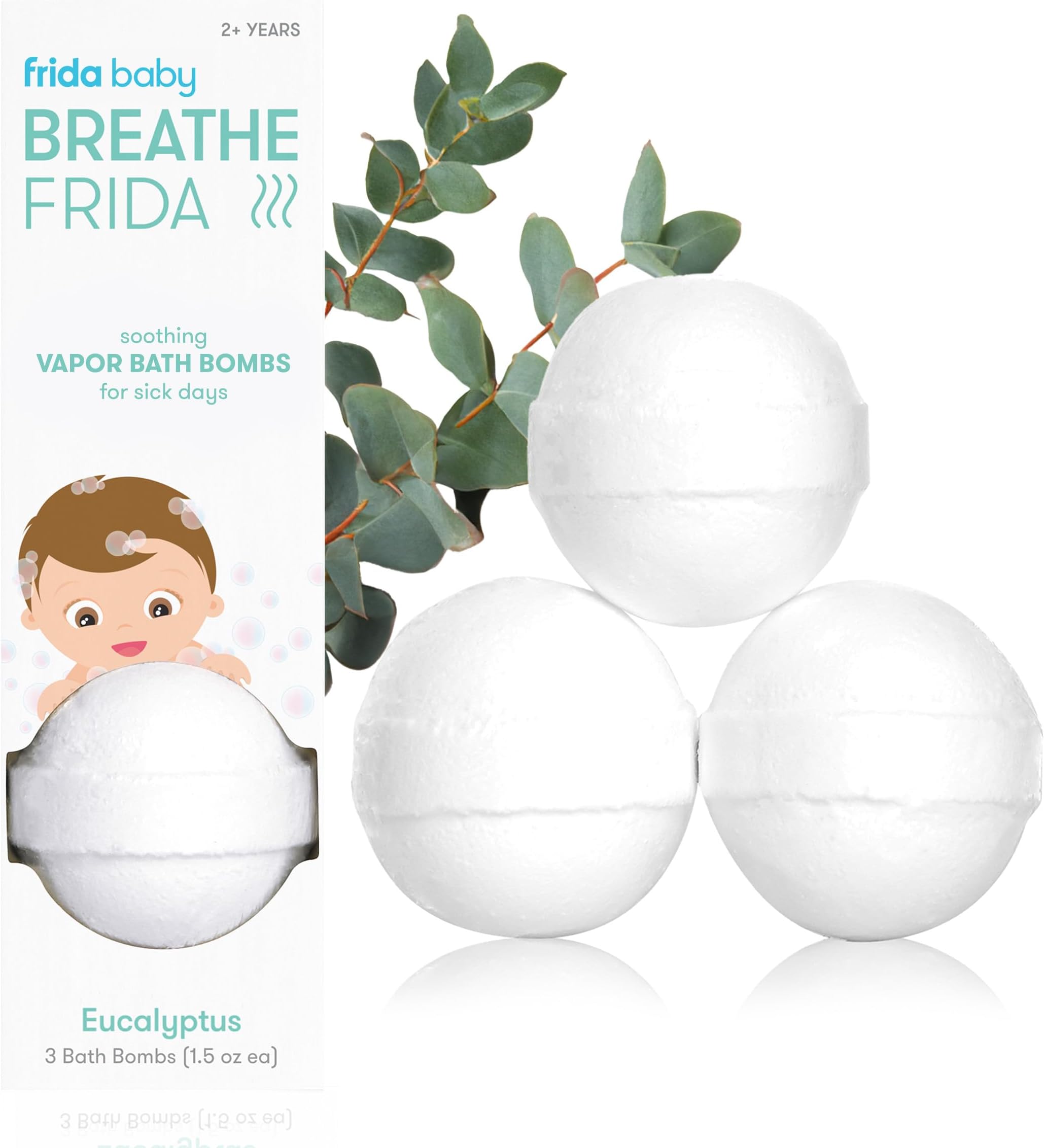Breathefrida Natural Vapor Bath Bombs, 3 Count (Pack Of 1)