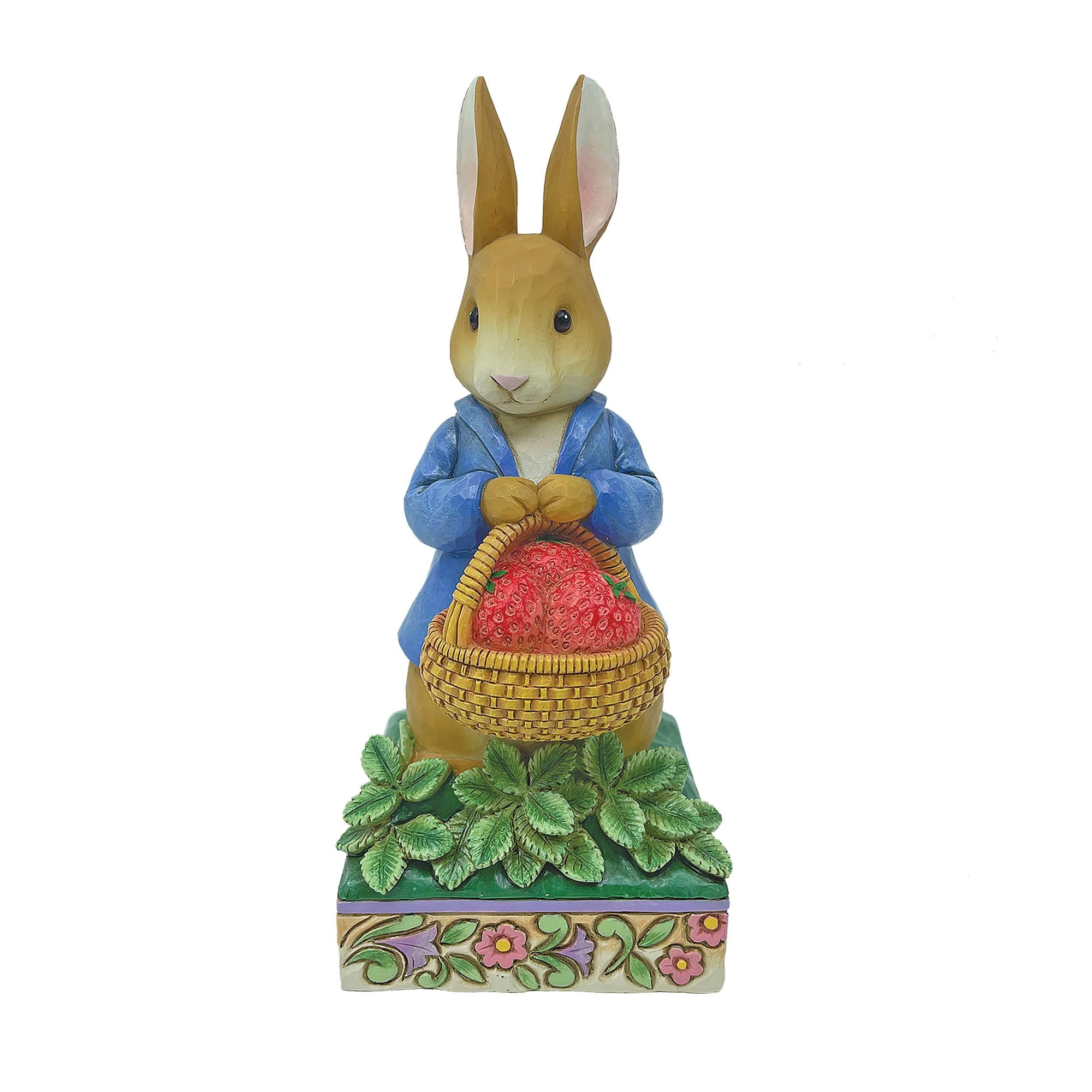 Figurine Peter Rabbit avec Fraises Beatrix Potter par Jim Shore