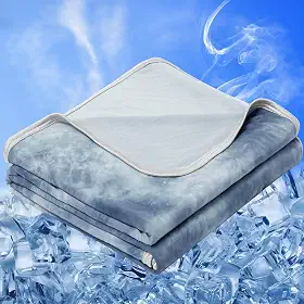 inhand Cobertor refrescante king size para quem dorme quente, azul claro