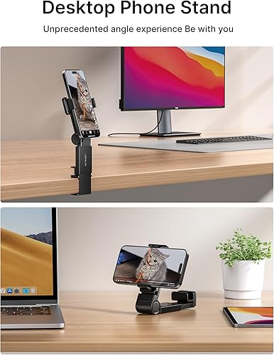 Miniatura 6 de JSAUX Paquete de 2 soportes para teléfono esenciales de viaje en avión, soporte universal para teléfono manos libres para volar con rotación de 360